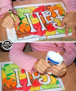 fall coloring page for kids