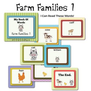 Farm Families Vocabulary Book