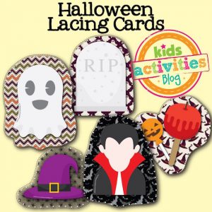 Halloween Lacing Cards