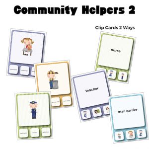 Community Helpers 2 Vocabulary Clip Cards