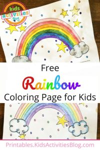 Rainbow Coloring Page