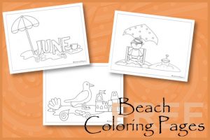 Printable Beach Coloring Pages