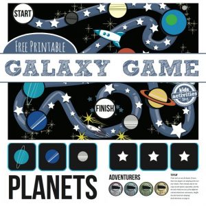 Stars and Planets Space Printable Game for Kids