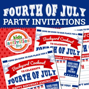 4th of July Party Invitations
