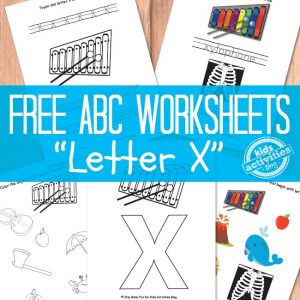 Letter X Worksheets