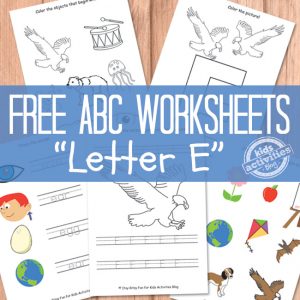 Preschool Letter E Worksheets