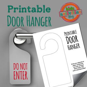 Printable Door Hanger