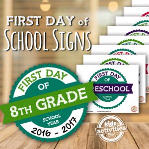 First Day of School Signs