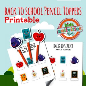 Back to School Pencil Toppers