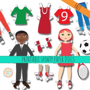 Sporty Printable Paper Dolls