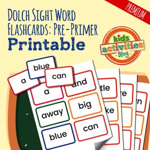 Dolch Sight Word Flashcards – Pre-Primer
