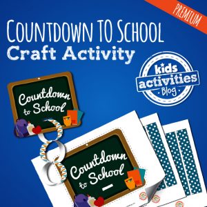Countdown to School Craft Activity