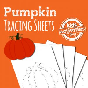Preschool Pumpkin Tracing Pages