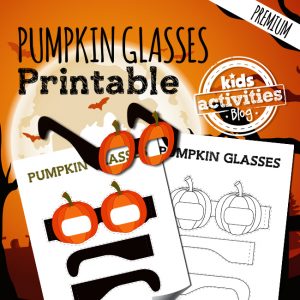 Printable Pumpkin Glasses Craft for Kids