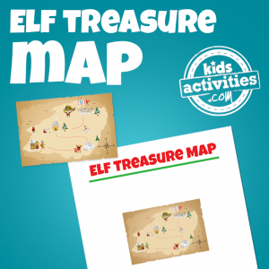 Elf on the Shelf Treasure Hunt Map