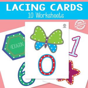 Number and Shape Lacing Cards