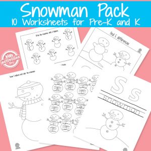 Snowman Printables Activity Pack