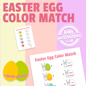 Easter Egg Color Match for Preschoolers